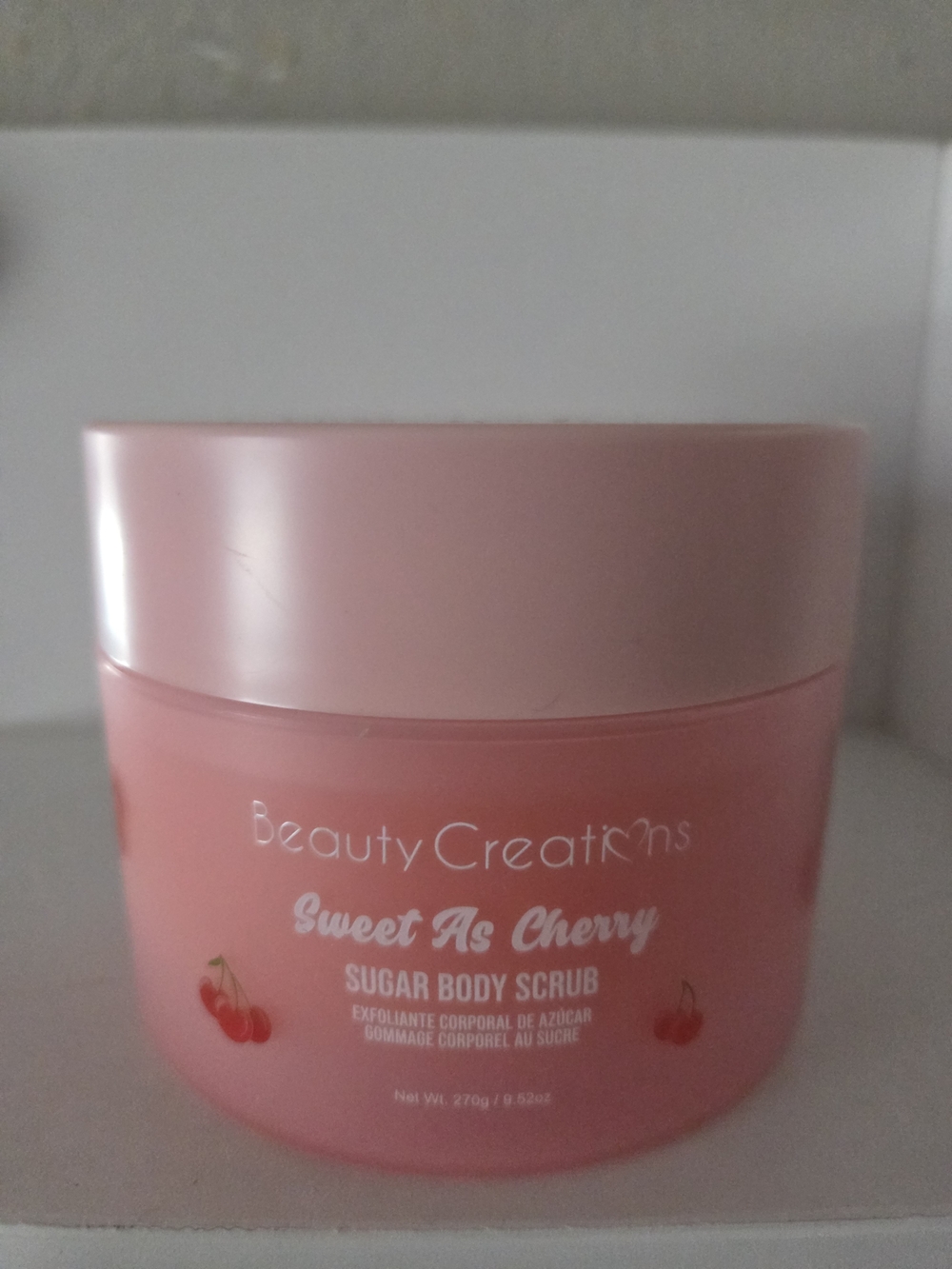Beauty Creations Sweet As Cherry Sugar Body Scrub - Light Pink